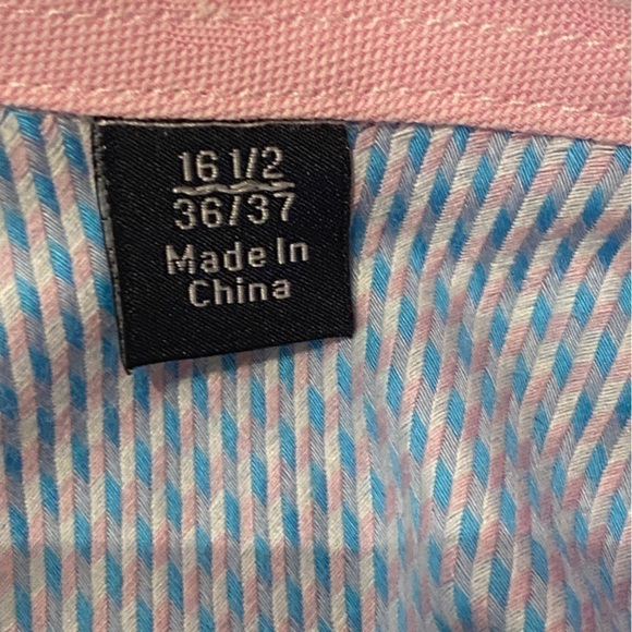 Blue and Pink dress shirt by Tailorbryd Like New - Picture 9 of 10